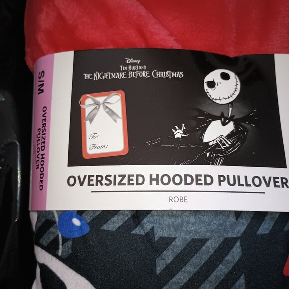 NEW Kids The Nightmare Before Christmas Oversized Hooded Pullover Robe Size S/M - Picture 7 of 10